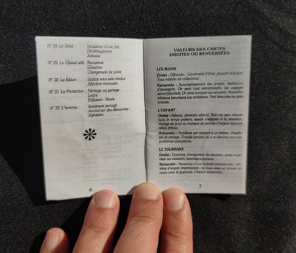 Oracle Astrologique Uma Mukanda (1986) – Jeu Rare de 32 Cartes avec Livret en Français