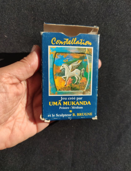 Oracle Astrologique Uma Mukanda (1986) – Jeu Rare de 32 Cartes avec Livret en Français