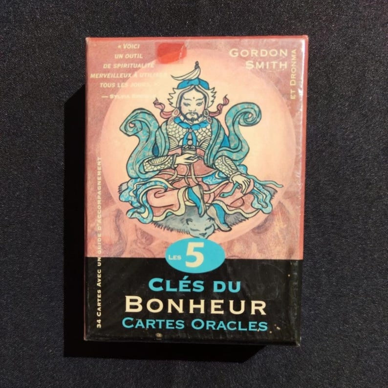 Coffret "Les 5 Clés du Bonheur" – Jeu de Cartes Tibétain Neuf avec Livret – Gordon Smith & Dronma (2010)