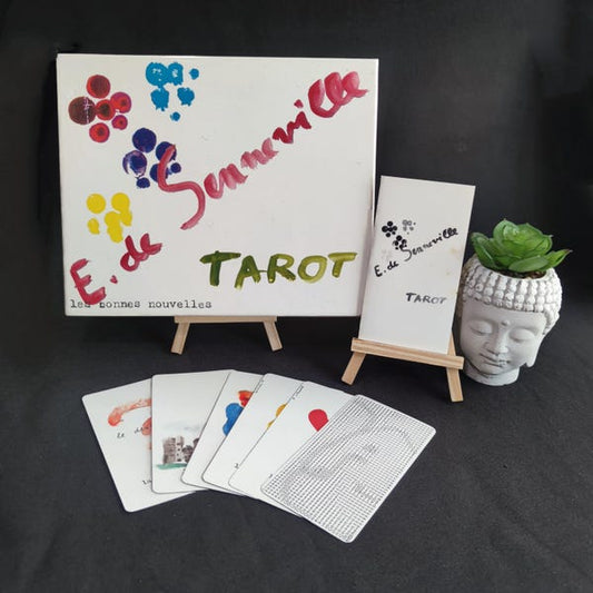 Coffret Tarot Elisabeth de Senneville 2002 – Jeu Divinatoire Rare 44 Cartes Neuf Sous Blister – Édition Réunion des Musées Nationaux Dusserre