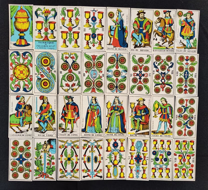 Tarot d’Épinal 1976 – Jeu de Tarot Divinatoire Vintage Complet et Rare – Collection d’Art et Symbolisme Unique