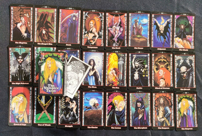 Tarot des Vampires – Jeu de Tarot Gothique Rare (2001) – 78 Cartes + Livret – US Games Systems