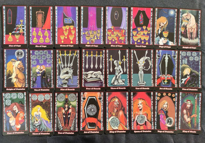 Tarot des Vampires – Jeu de Tarot Gothique Rare (2001) – 78 Cartes + Livret – US Games Systems