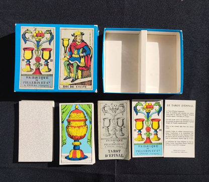 Tarot d’Épinal 1976 – Jeu de Tarot Divinatoire Vintage Complet et Rare – Collection d’Art et Symbolisme Unique