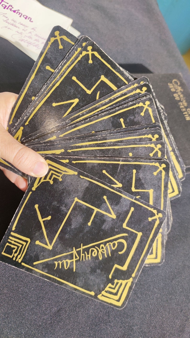 Jeu du Destin – Cartes Talisman de Catherine Jan – Oracle Astrologique Ancien et Rare en Français (Vintage)