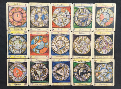 Jeu du Destin – Cartes Talisman de Catherine Jan – Oracle Astrologique Ancien et Rare en Français (Vintage)