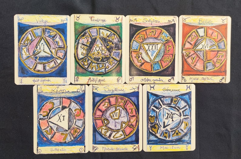 Jeu du Destin – Cartes Talisman de Catherine Jan – Oracle Astrologique Ancien et Rare en Français (Vintage)