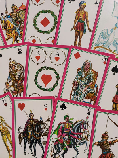 Tarot Hindou Madame Indira – Édition Rare 1993 – Jeu Divinatoire ésotérique avec Livret Bilingue