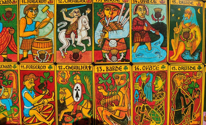 Grand Oracle Celtique Alan Borvo – Édition Rare 1981 – Jeu Divinatoire Celtique Complet avec Livret