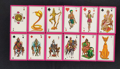 Tarot Hindou Madame Indira – Édition Rare 1993 – Jeu Divinatoire ésotérique avec Livret Bilingue