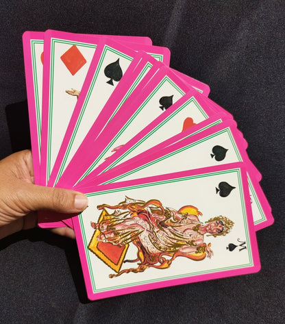 Tarot Hindou Madame Indira – Édition Rare 1993 – Jeu Divinatoire ésotérique avec Livret Bilingue