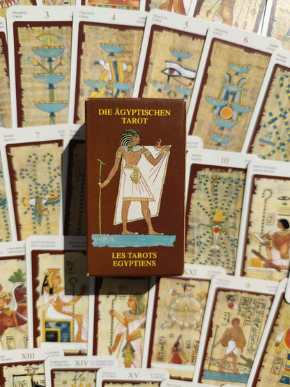 Mini Tarot Égyptien Silvana Alasia – Édition Rare 2003 – Jeu Divinatoire Complet Format de Poche
