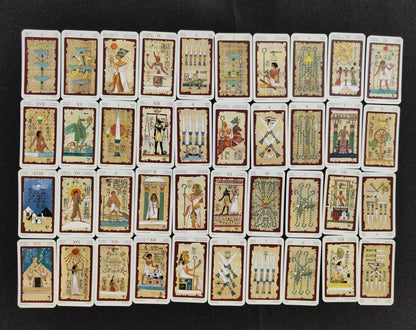 Mini Tarot Égyptien Silvana Alasia – Édition Rare 2003 – Jeu Divinatoire Complet Format de Poche