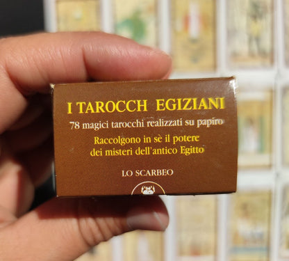 Mini Tarot Égyptien Silvana Alasia – Édition Rare 2003 – Jeu Divinatoire Complet Format de Poche