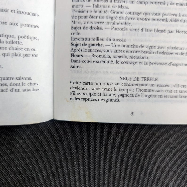 Grand Jeu de Société et Pratiques Secrètes de Mlle Lenormand – Dusserre 1991
