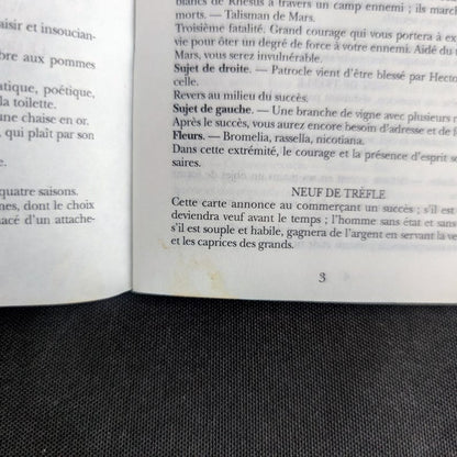 Grand Jeu de Société et Pratiques Secrètes de Mlle Lenormand – Dusserre 1991