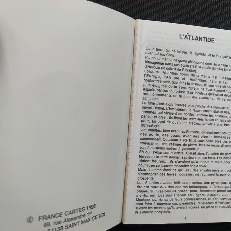 Oracle de l’Atlantide – France Cartes, 1996 – 42 cartes bilingues