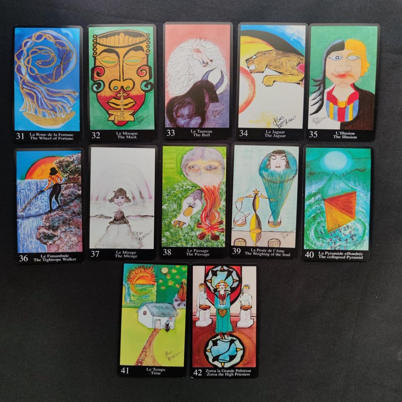 Oracle de l’Atlantide – France Cartes, 1996 – 42 cartes bilingues