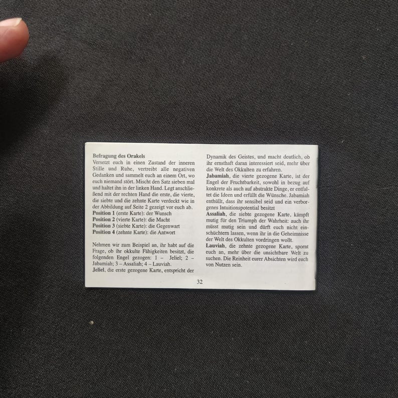 Oracle des Anges de Karma – Lo Scarabeo, 2003
