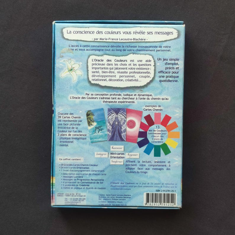 Oracle des Couleurs – Édition Originale 2000 de Marie-France Lecoutre – Jeu Divinatoire Rare et Complet, Marie-France - 2000