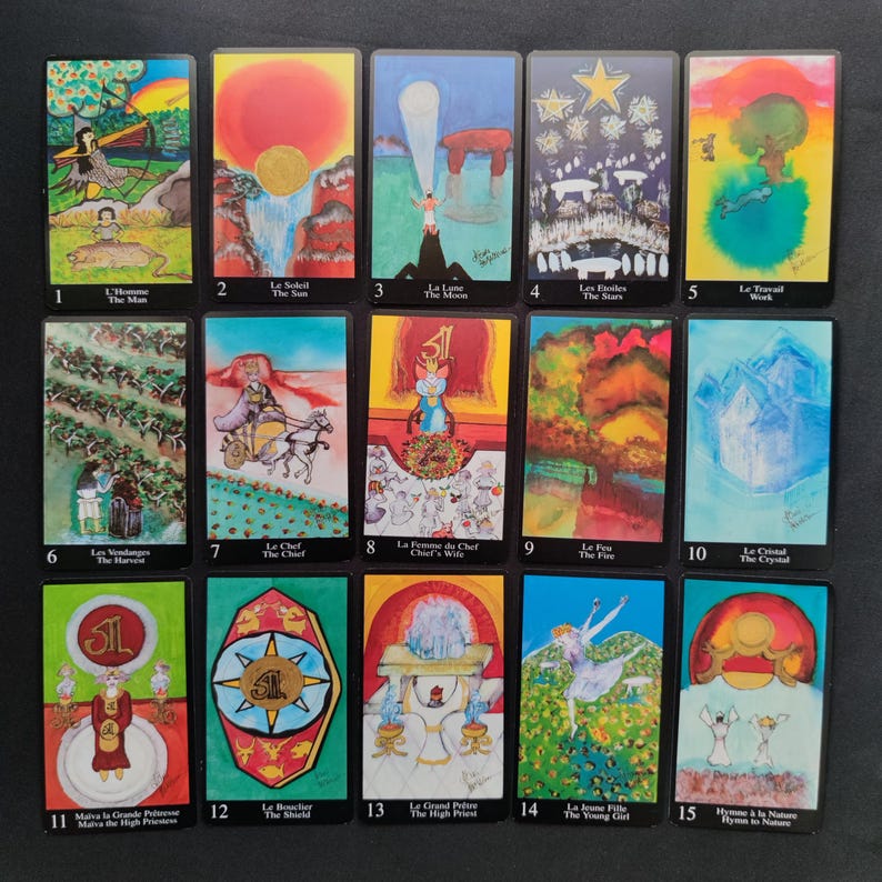 Oracle de l’Atlantide – France Cartes, 1996 – 42 cartes bilingues