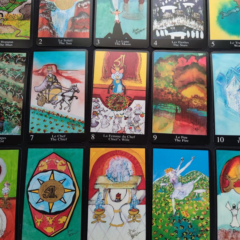 Oracle de l’Atlantide – France Cartes, 1996 – 42 cartes bilingues