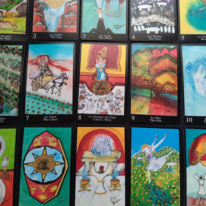 Oracle de l’Atlantide – France Cartes, 1996 – 42 cartes bilingues