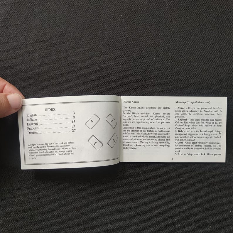 Oracle des Anges de Karma – Lo Scarabeo, 2003