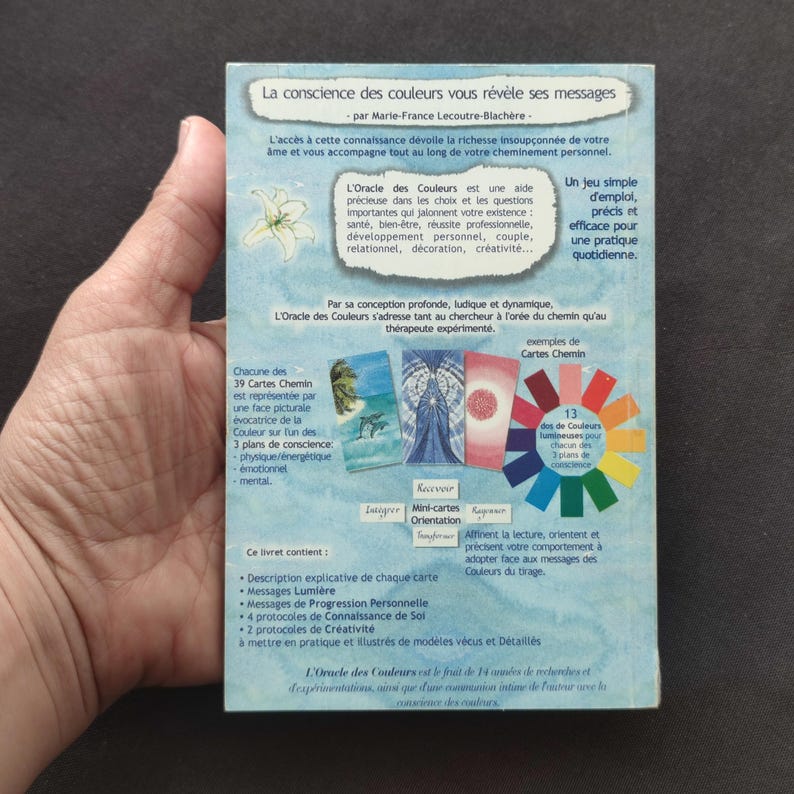 Oracle des Couleurs – Édition Originale 2000 de Marie-France Lecoutre – Jeu Divinatoire Rare et Complet, Marie-France - 2000