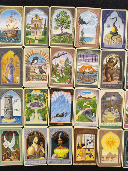 The mystical cards of Mlle Lenormand 2005 -Gift-Divination-Cartomancy -Clairvoyance -Fortune telling -Tarot deck-Esotericism-Prediction