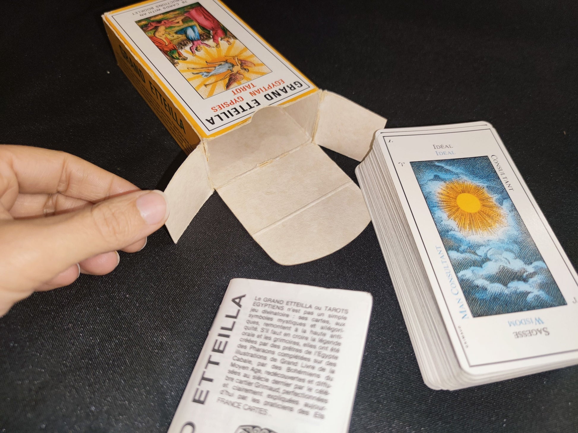 Grand Etteilla Egyptian gypsies Tarot year 1985 -Grimaud-Gift -Divination -Cartomancy -Clairvoyance -Fortune telling -Esotericism 