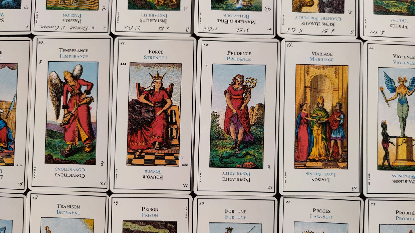 Grand Etteilla Egyptian gypsies Tarot year 1985 -Grimaud-Gift -Divination -Cartomancy -Clairvoyance -Fortune telling -Esotericism 