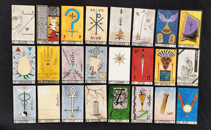 First edition "Oracle of the triad" 1992-Gift-Divination -Cartomancy -Clairvoyance-Fortune telling -Tarot deck-Esotericism -Prediction