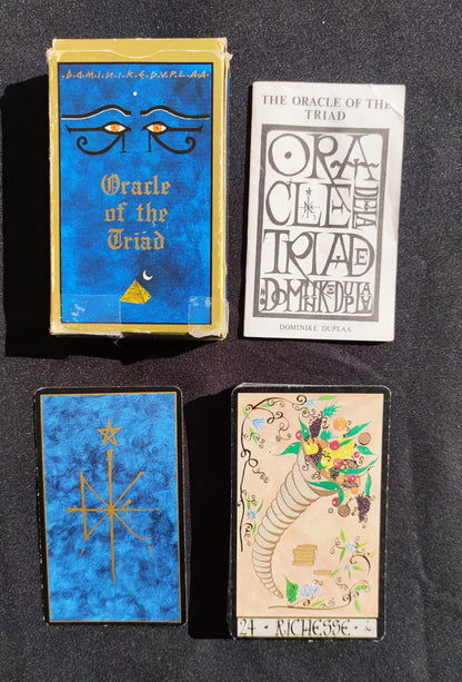 First edition "Oracle of the triad" 1992-Gift-Divination -Cartomancy -Clairvoyance-Fortune telling -Tarot deck-Esotericism -Prediction
