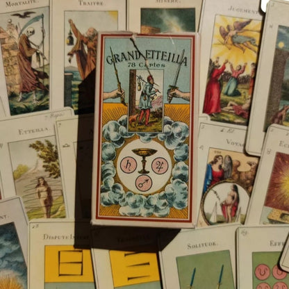 Grand Etteilla Egyptian gypsies Tarot Duserre-Gift -Divination -Cartomancy -Clairvoyance -Fortune telling -Esotericism
