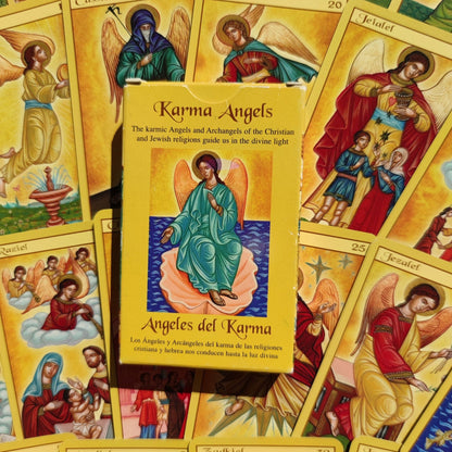 Oracle Angels Karma 2003- Lo Scarabeo-gift-divination-cartomancy-clairvoyance-fortune telling- tarot deck-esotericism-divinatory guidance