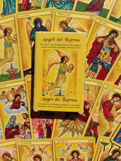 Oracle Angels Karma 2003- Lo Scarabeo-gift-divination-cartomancy-clairvoyance-fortune telling- tarot deck-esotericism-divinatory guidance