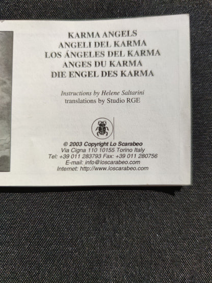 Oracle Angels Karma 2003- Lo Scarabeo-gift-divination-cartomancy-clairvoyance-fortune telling- tarot deck-esotericism-divinatory guidance