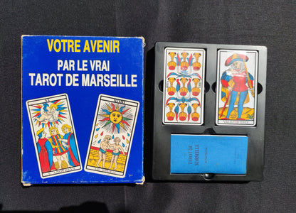 Tarot de Marseille box set by Paul Marteau 1990- Dusserre-gift-divination-cartomancy-clairvoyance-fortune telling- tarot deck-esotericism