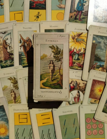 Grand Etteilla Egyptian gypsies Tarot Duserre-Gift -Divination -Cartomancy -Clairvoyance -Fortune telling -Esotericism