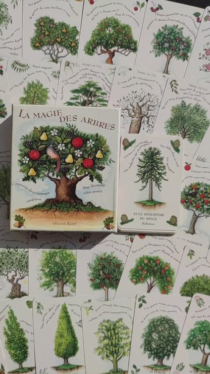 La Magie des Arbres – Oracle Divinatoire Rare 2005 | 52 Cartes + Livret Français | Jeu Ésotérique Nature & Spiritualité