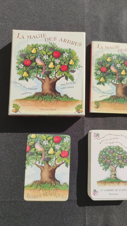 La Magie des Arbres – Oracle Divinatoire Rare 2005 | 52 Cartes + Livret Français | Jeu Ésotérique Nature & Spiritualité