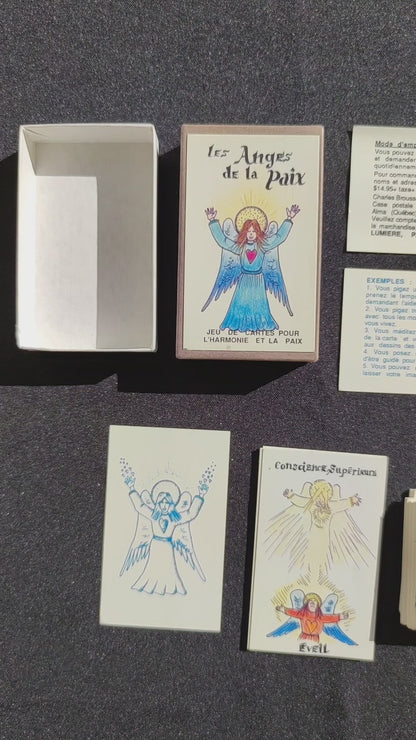 Les Anges de la Paix (1990) • Jeu de Cartes Spirituel Rare – 51 Cartes + Notice en Français