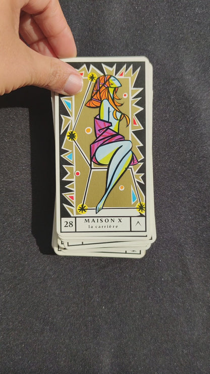 Jeu Astrologique Astro Soleil – Édition Vintage 1971 par Madame Soleil – Oracle Collector Unique et Rare conçu par Madame Soleil