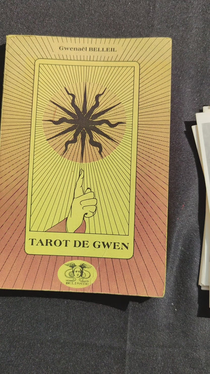 Tarot de Gwen 1979 – Jeu Divinatoire Rare – 22 Arcanes Majeurs + Livre en Français