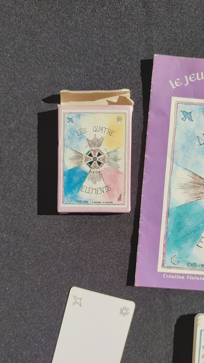 Jeu Divinatoire 4 Éléments 1993 • Oracle Feu Terre Air Eau