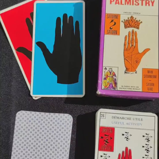 Hand game,palmistry-Grimaud- 1969-gift-divination-cartomancy-clairvoyance-fortune telling- tarot deck-esotericism-prediction