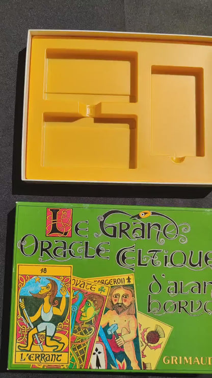 Grand Oracle Celtique Alan Borvo – Édition Rare 1981 – Jeu Divinatoire Celtique Complet avec Livret