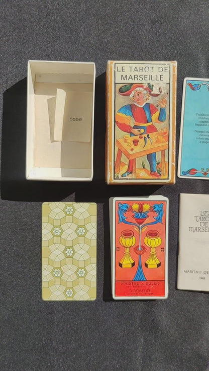Tarot de Marseille Maritxu de Guler – Édition Fournier 1983 – Jeu Complet 78 Cartes