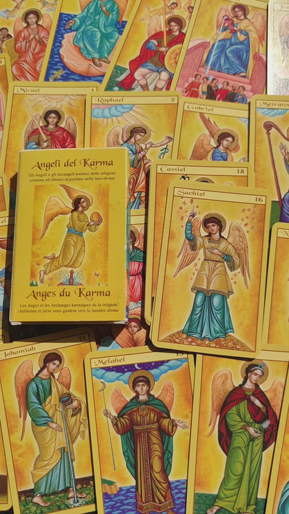 Oracle des Anges de Karma – Jeu Divinatoire Rare (32 Cartes + Notice Multilingue) | Édition Épuisée 2003